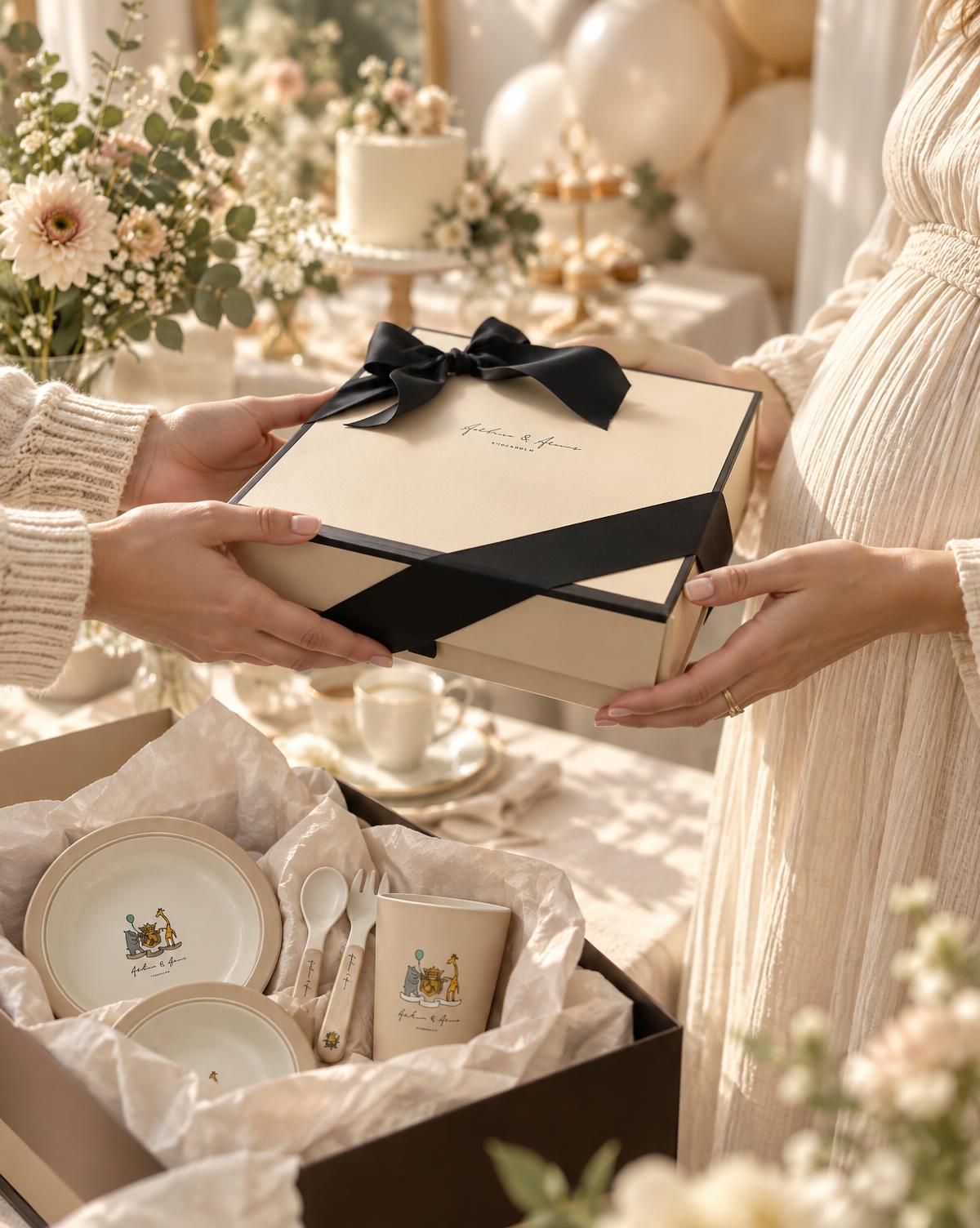 Hands holding the Arthur & Adonis gift box